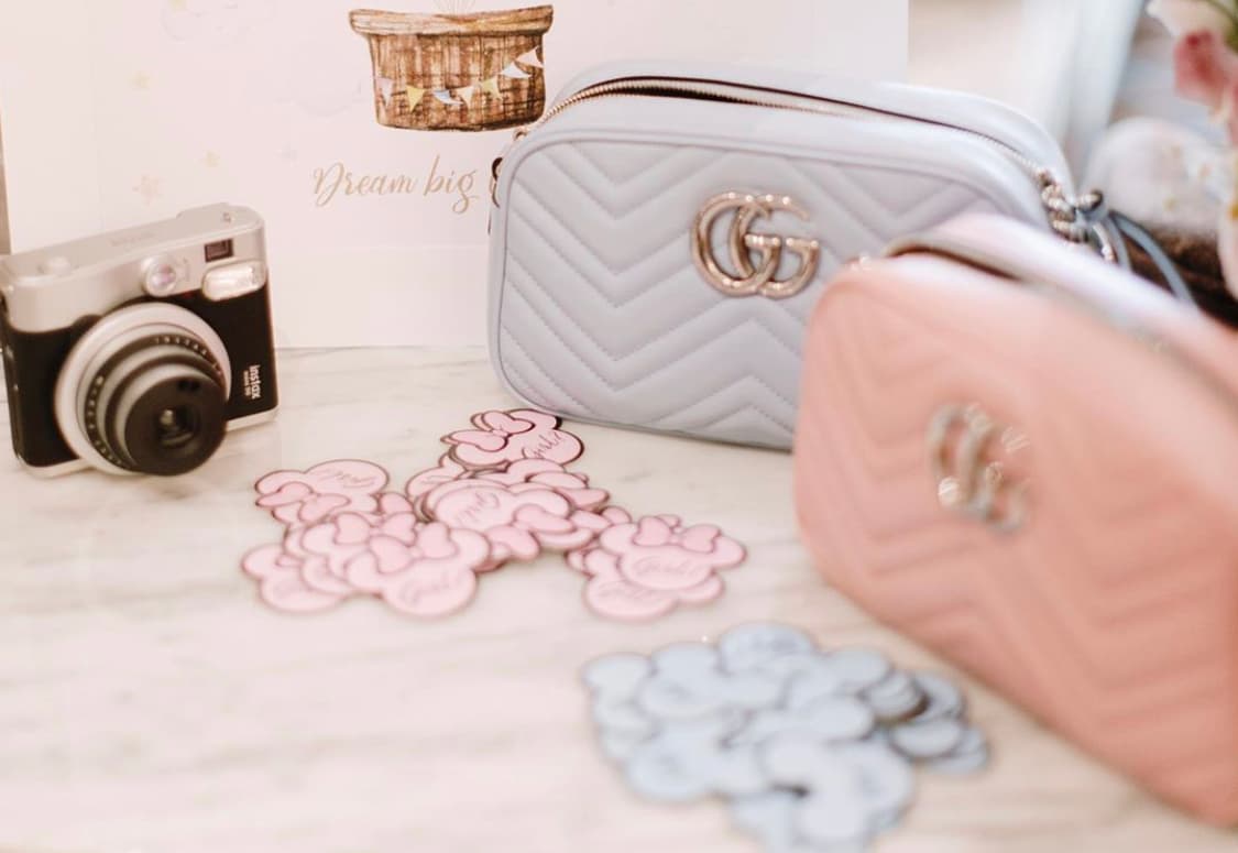 Extra Couple Uses Gucci Bags For Gender Reveal