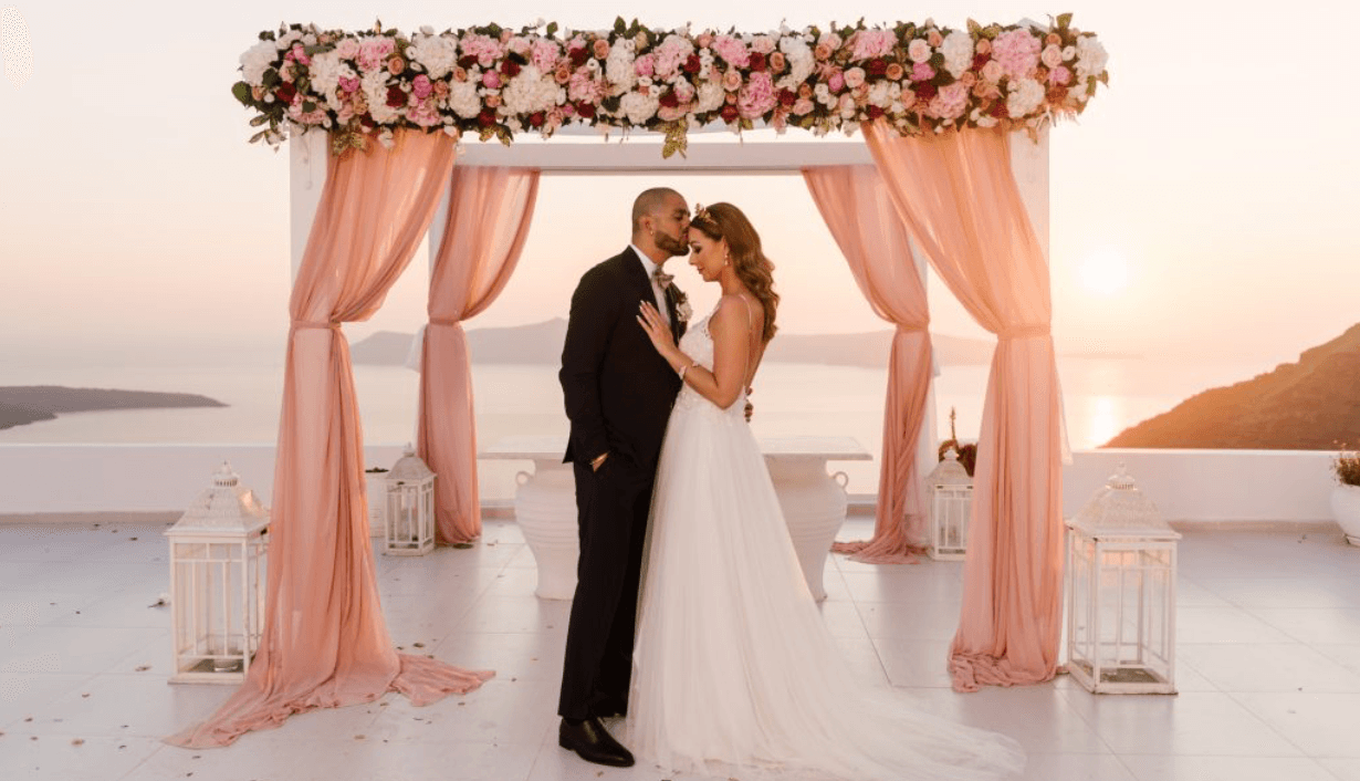 A Lebanese Santorini Wedding