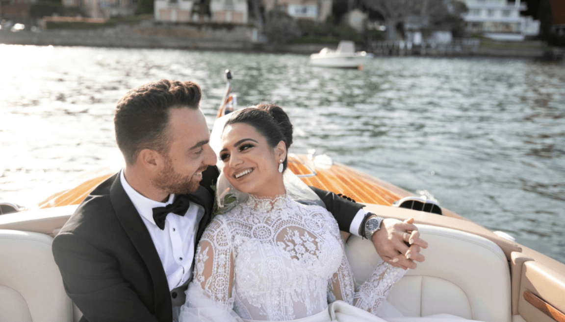 An Elegant Wedding With A European Style Speed Boat