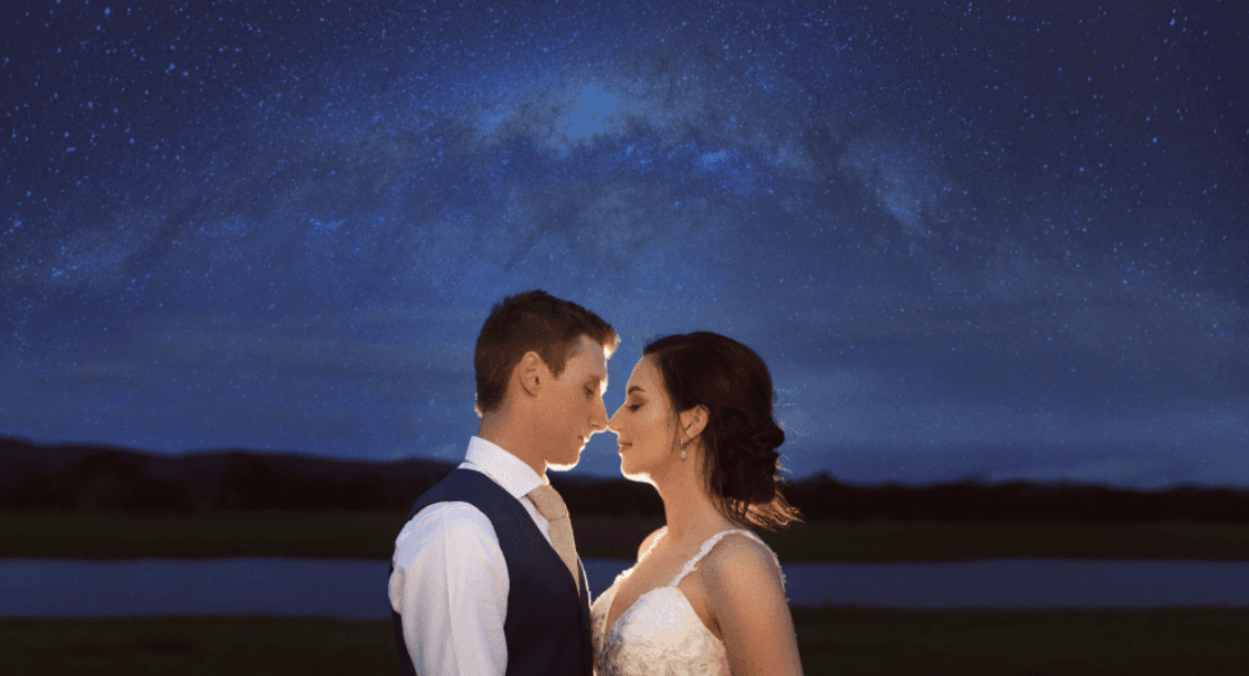 From Childhood Friends, To A Gorgeous Star-Lit Wedding