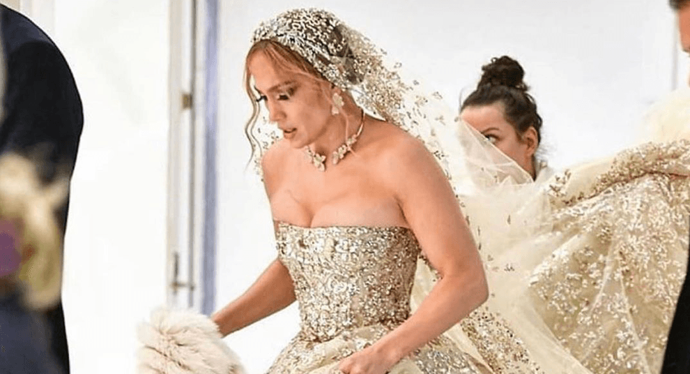 Bride-To-Be Jennifer Lopez Looks Incredible In A Couture Wedding Gown