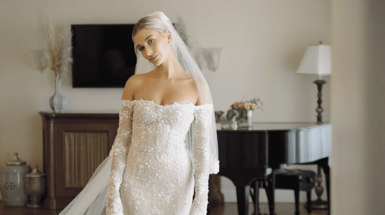 Behind The Scenes Of Hailey Bieber’s Final Wedding Dress Fitting