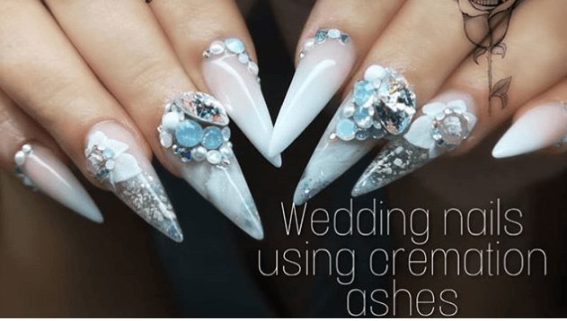 Bride Has Late Father’s Ashes Made Into Acrylic Nails For Her Wedding Day