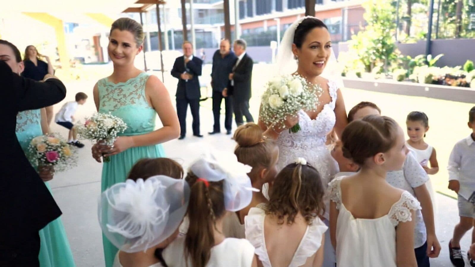 Devoted Teacher Is Walked Down The Aisle By Her Year One Class