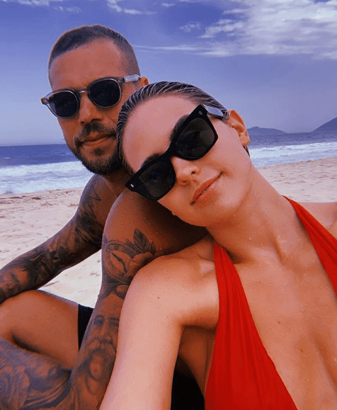 Jesinta and Buddy Franklin are expecting their first child