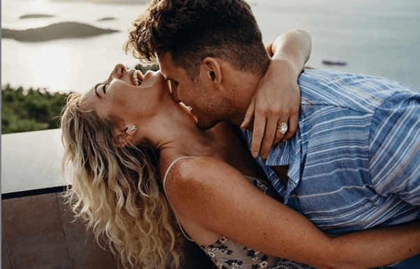 Bridal designer Hayley Paige shows off her stunning engagement ring