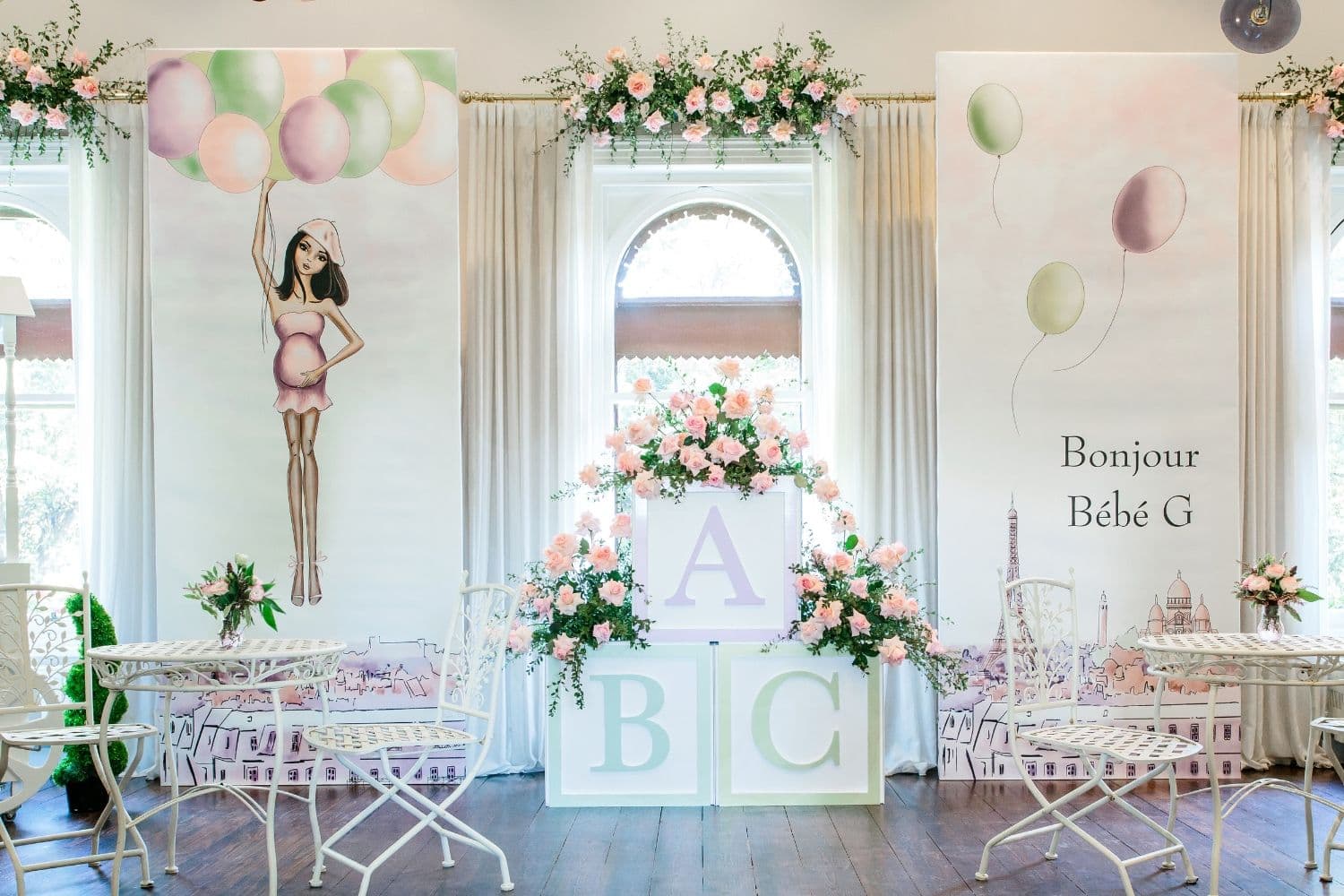 A perfect Parisian inspired baby shower