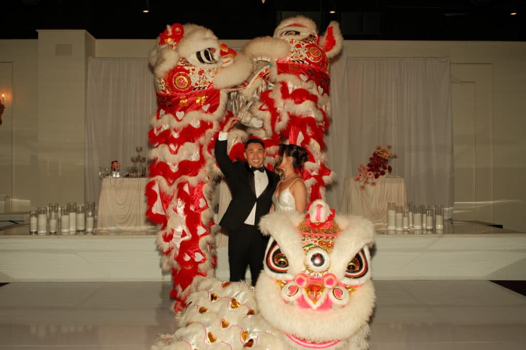 A Film-Shot Fever Dream of Retro Romance: Inside Wei and Louise’s Reception at The Highline Ruby Ballroom Reception
