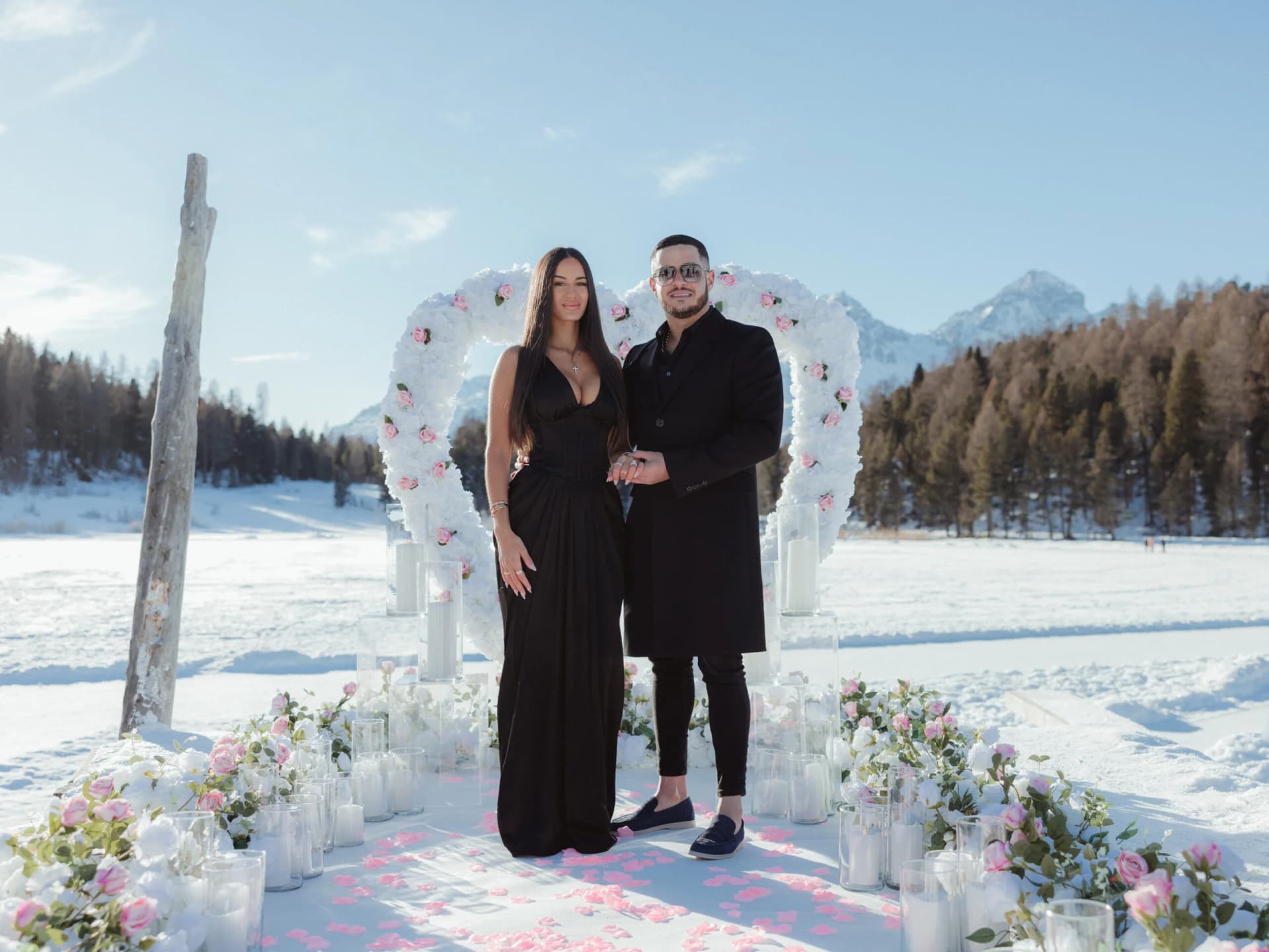 A Snowy St. Moritz Proposal: A Fairytale Moment in the Swiss Alps That Will Melt Your Heart