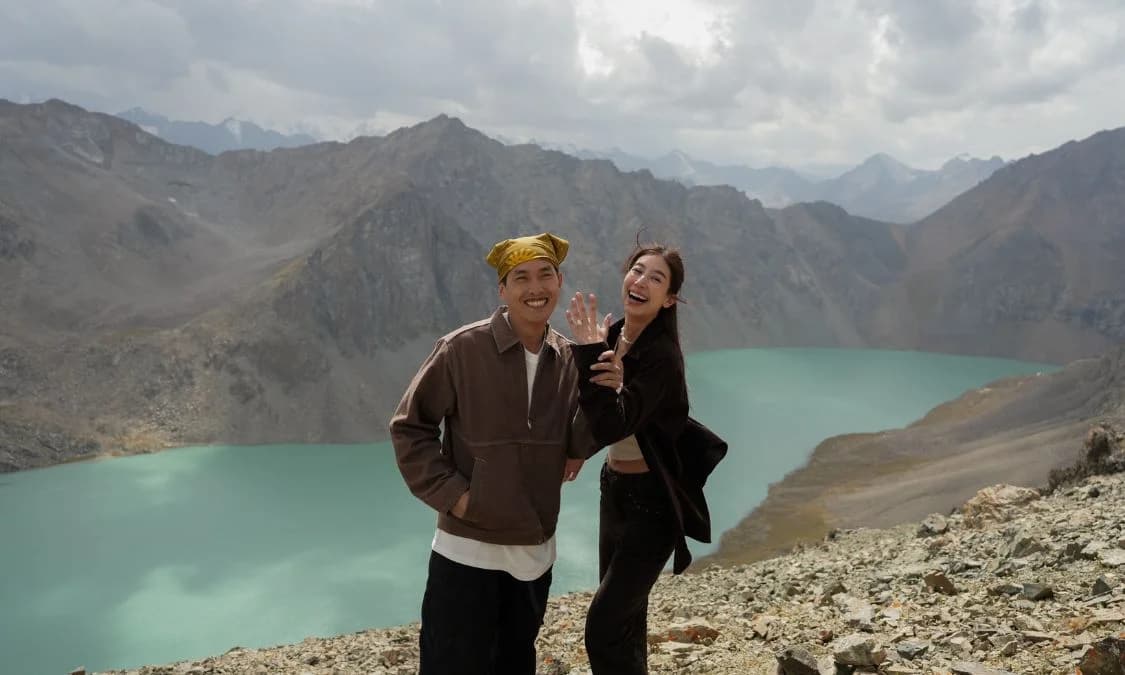 Mint Chalida and Phupha Techanarong’s 14-Year Love Story Ends in a Kyrgyzstan Proposal