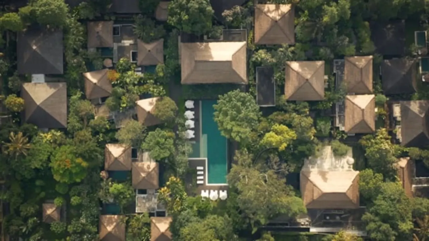 Villas from above