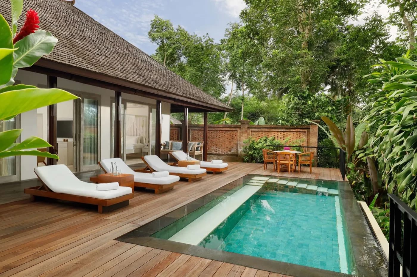 Pool villa deck