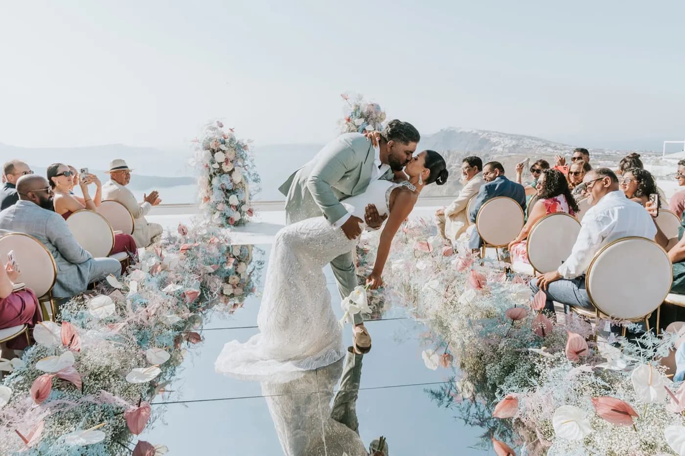 Mirror aisle ceremony