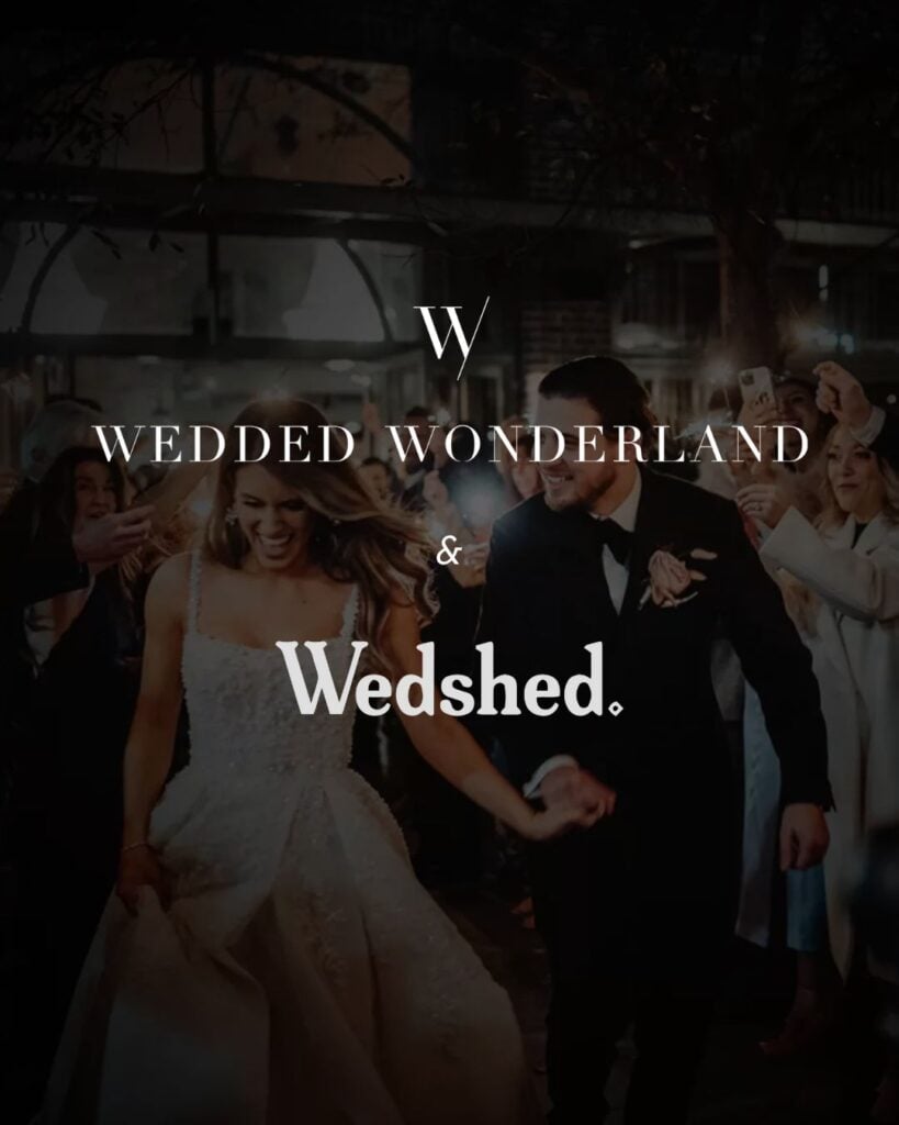 wedded wonderland partners with wedshed