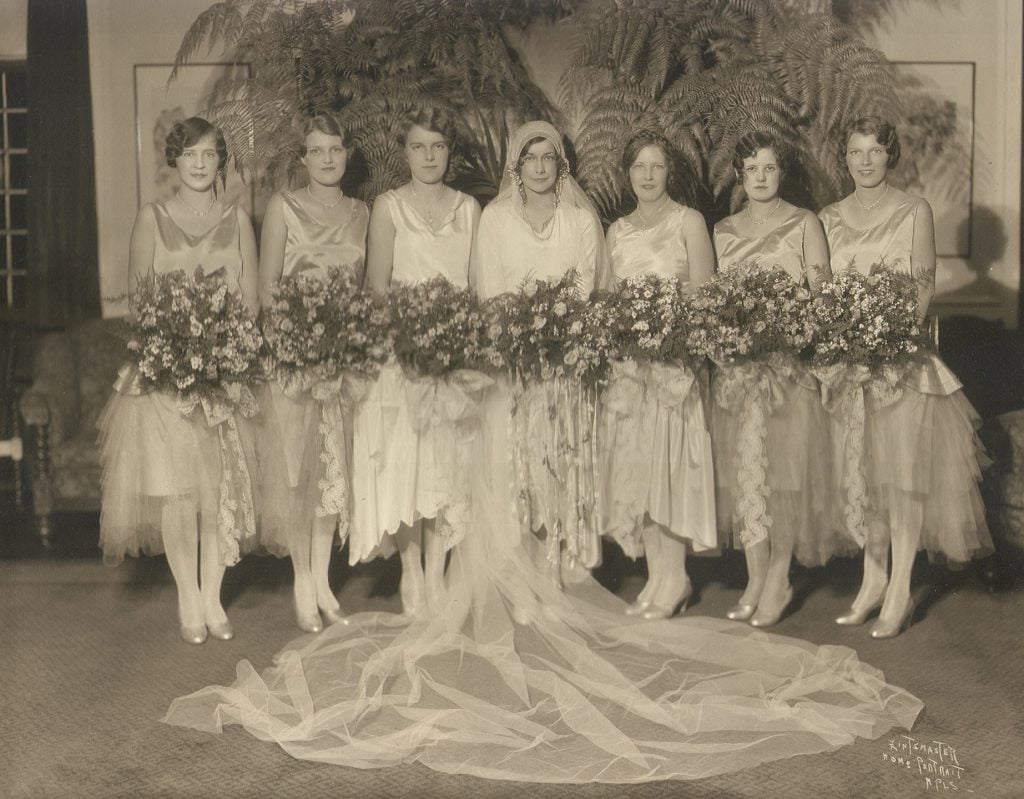 1920s Bride and Bridesmaids