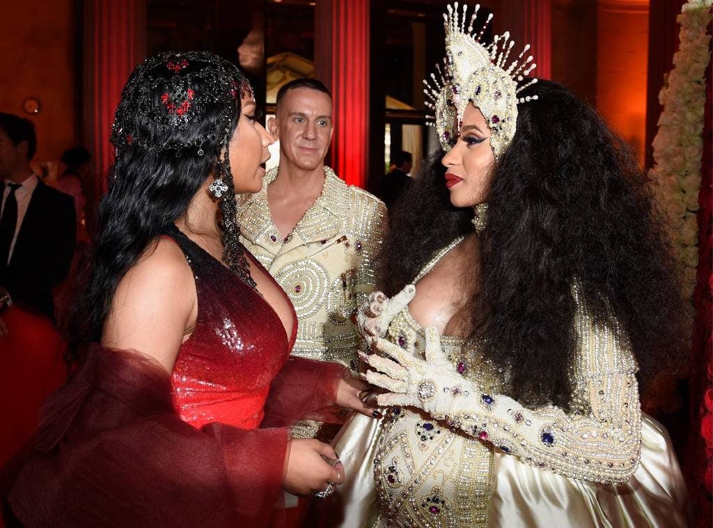 nicky minaj and cardi b met gala