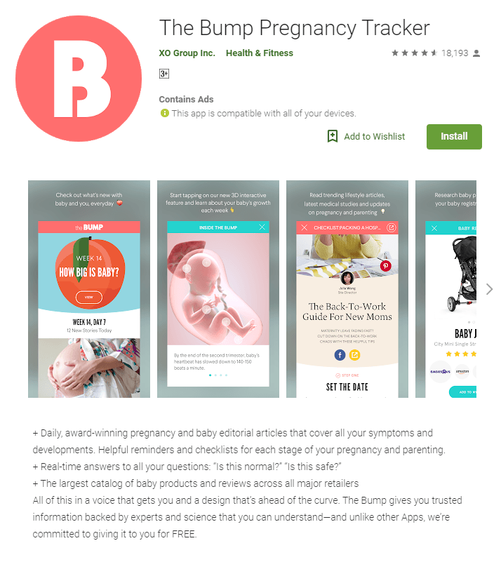 The Bump Pregnancy Tracker
