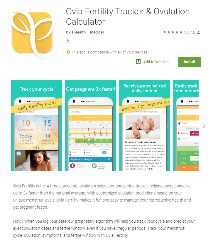 ovia fertility tracker