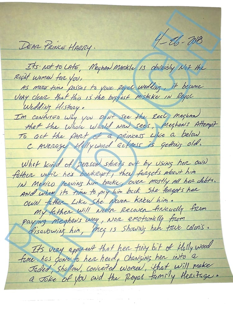 thomas markle jr letter