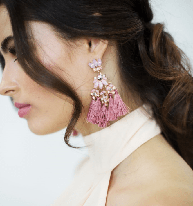 colette pink earrings