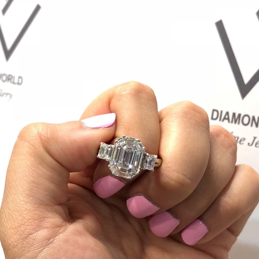 Diamond World Fine Jewellery geometric ring