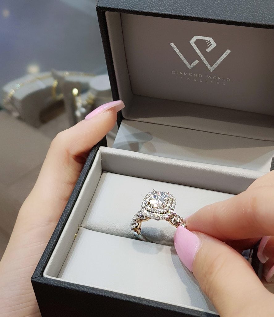 Diamond World Fine Jewellery double halo diamond ring