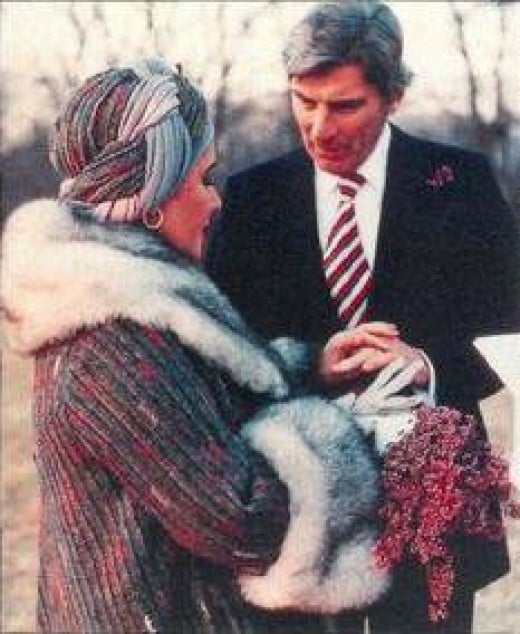 Elizabeth Taylor and John Warner