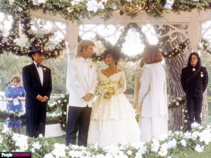 Elizabeth Taylor and Larry Fortensky
