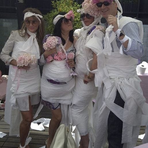 Victoria Beckham Baby Shower Harper Toilet Paper Clothes