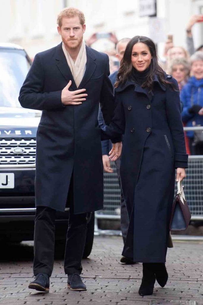 prince harry and meghan markle walking