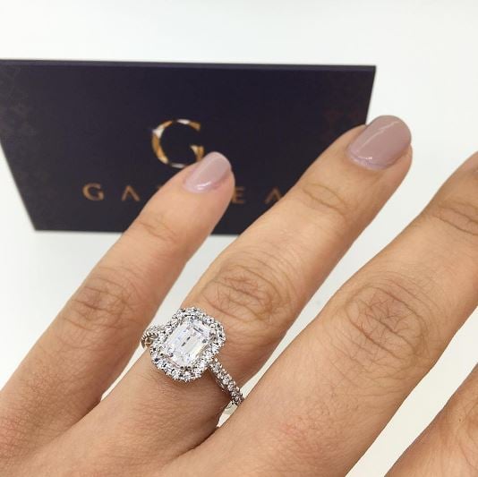 emerald cut diamond engagement ring 