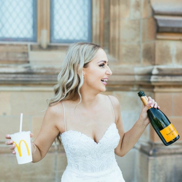 modern black and white wedding 