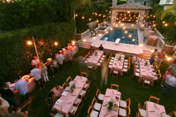 backyard engagement party 