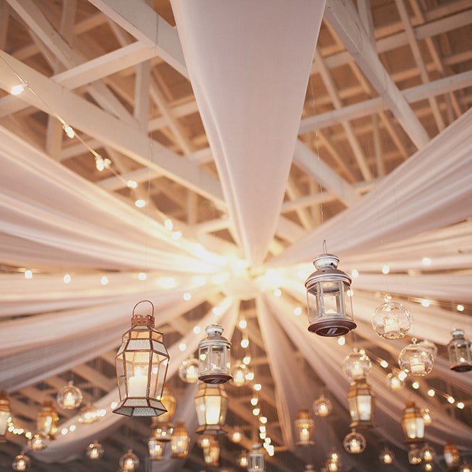 floating lanterns and candles 