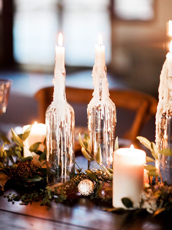candle in a bottle 