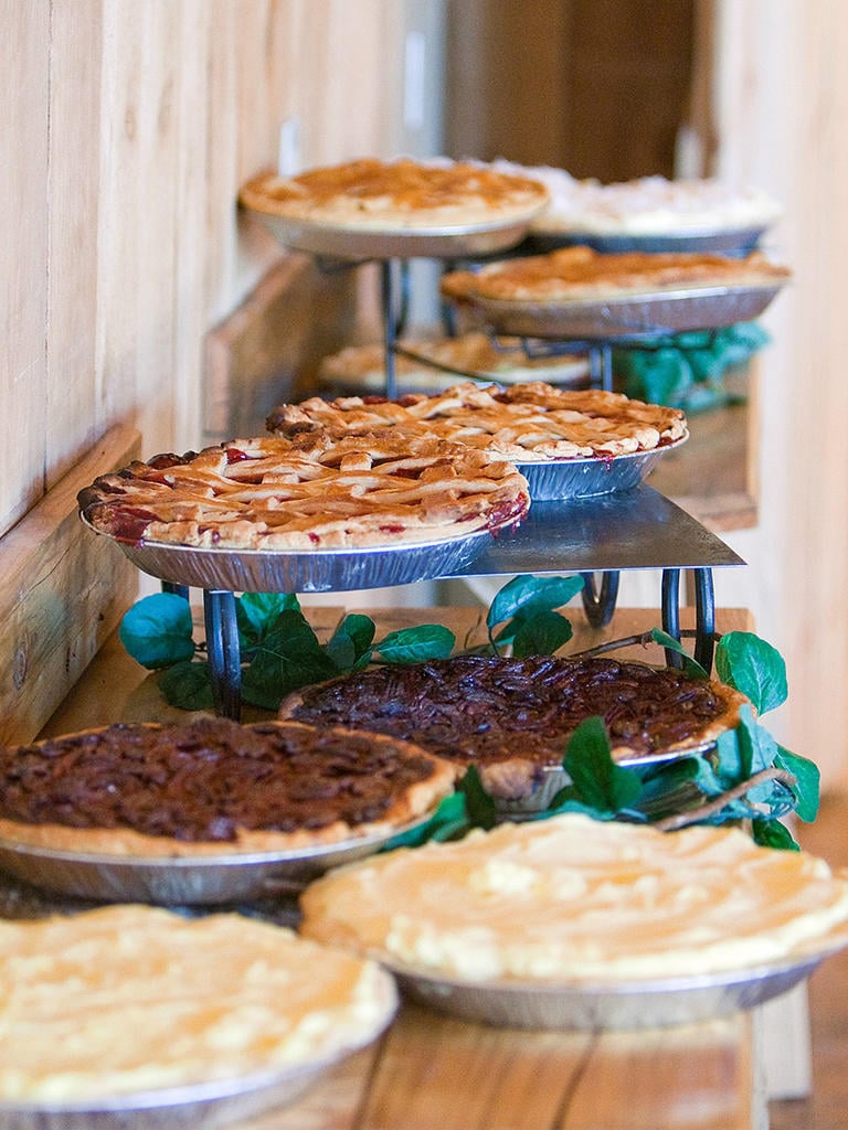 pie platter wedding 
