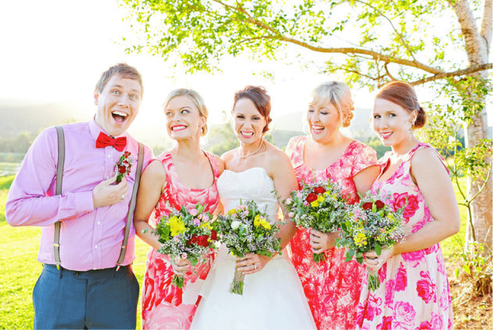 mixed gender bridal party
