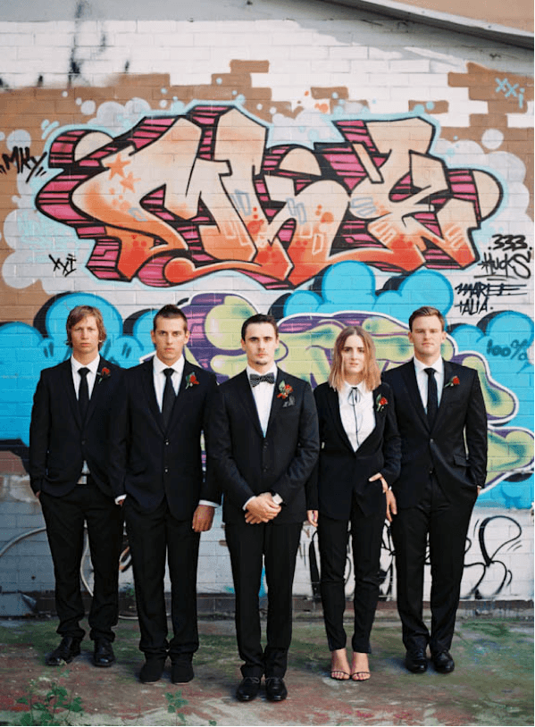 mixed gender bridal party