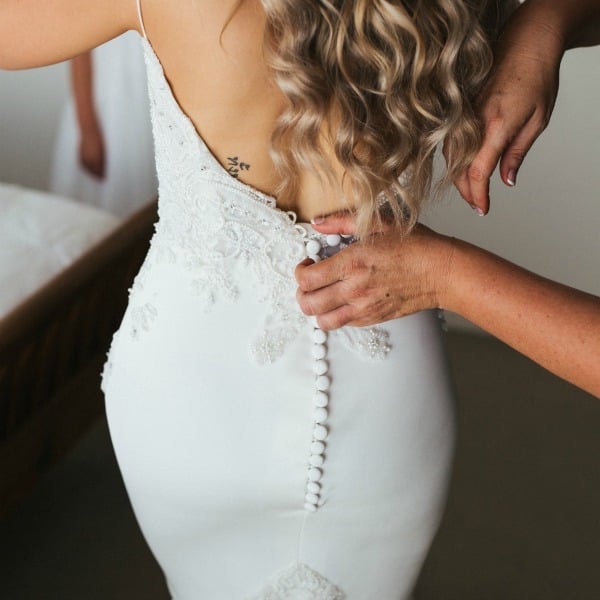 modern black and white wedding 