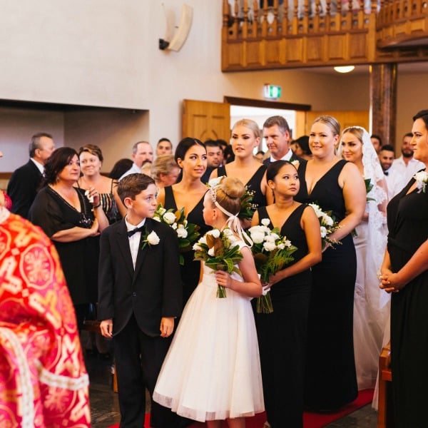 modern black and white wedding 