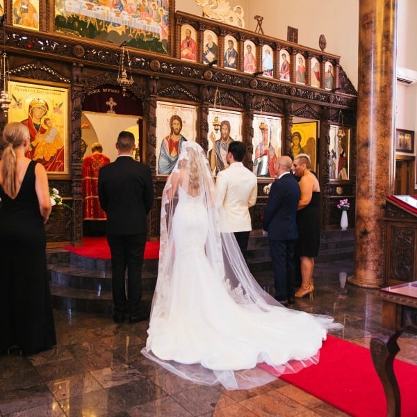 modern black and white wedding 