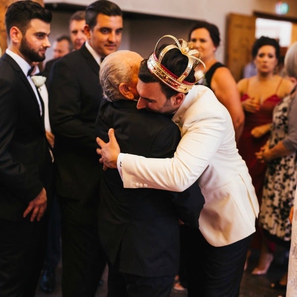 modern black and white wedding 