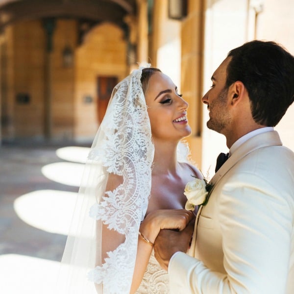 modern black and white wedding 