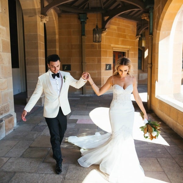 modern black and white wedding 