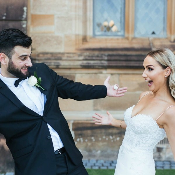 modern black and white wedding 