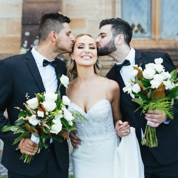 modern black and white wedding 