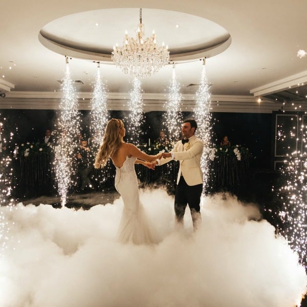 modern black and white wedding 