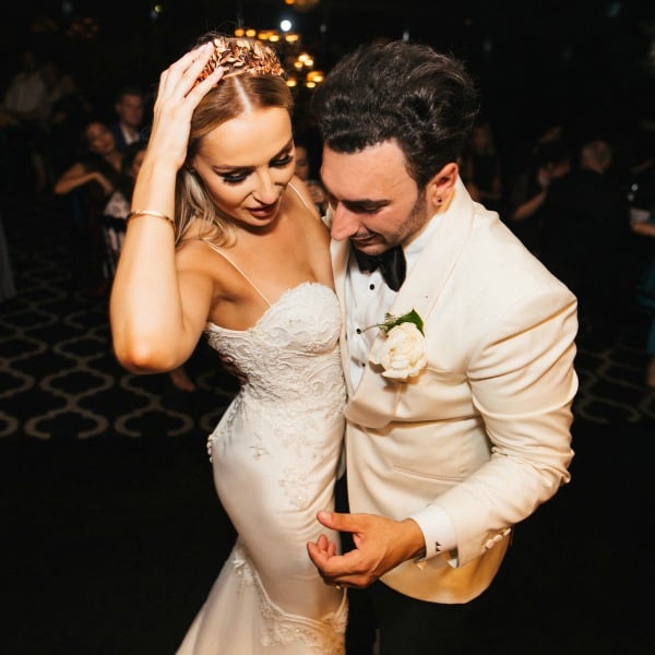 modern black and white wedding 