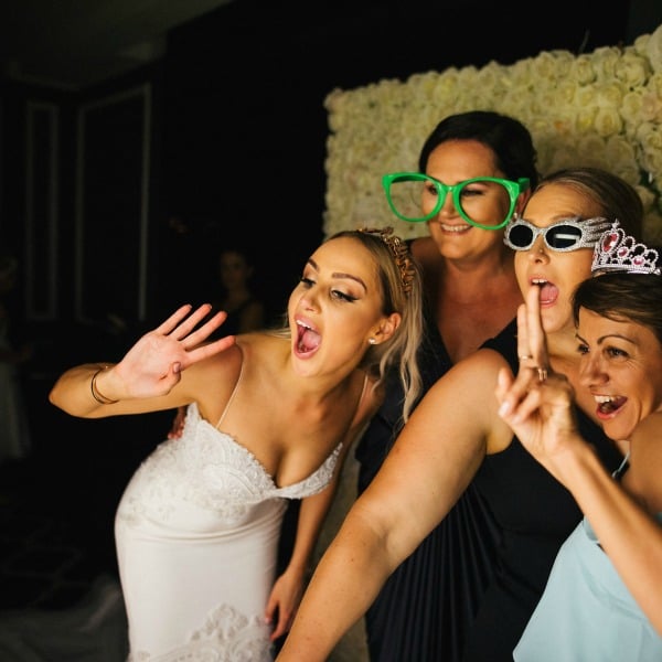 modern black and white wedding 