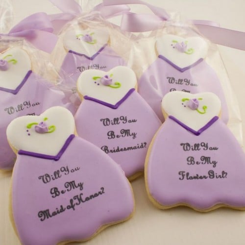 will you be my bridesmaid cookie 